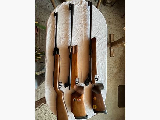 3 pieces air rifle, Diana, Walther, Feinwerkbau