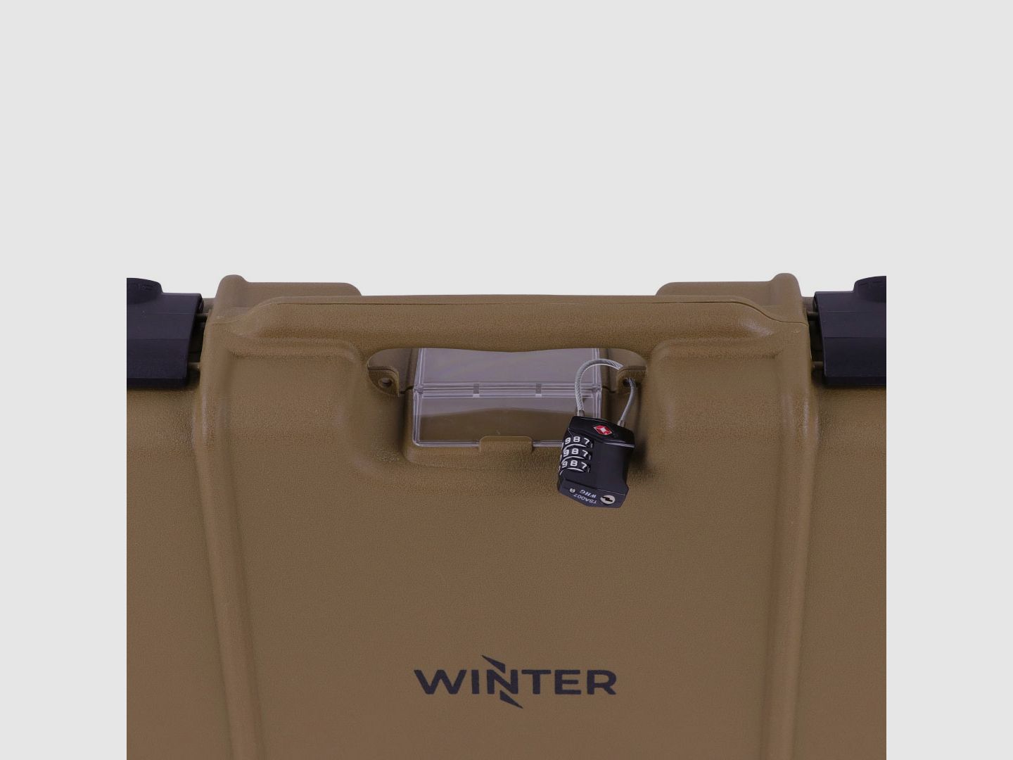 Winter Gewehrkoffer W10 103 cm für 1 Langwaffe – PP Kunststoff, 4 Push-Pull Verschlüsse, Raster (Coyote)