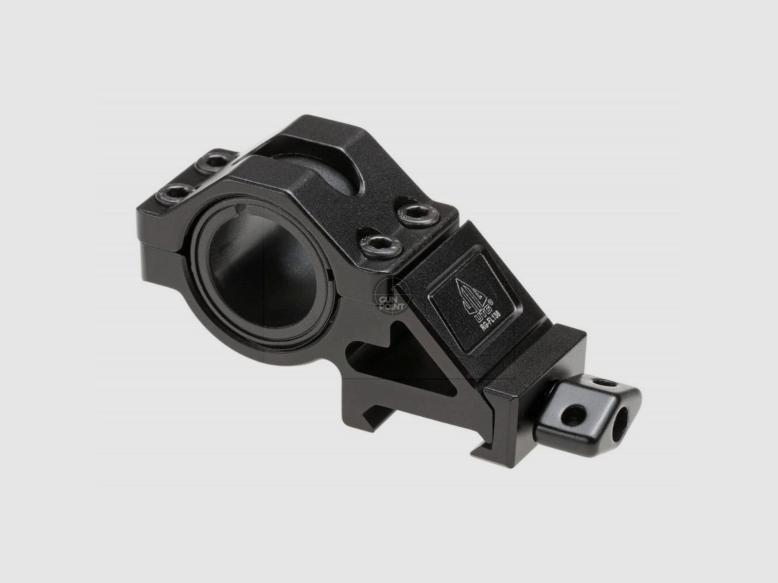 Leapers 25.4mm Angled Offset Low Profile Ring Mount-Schwarz