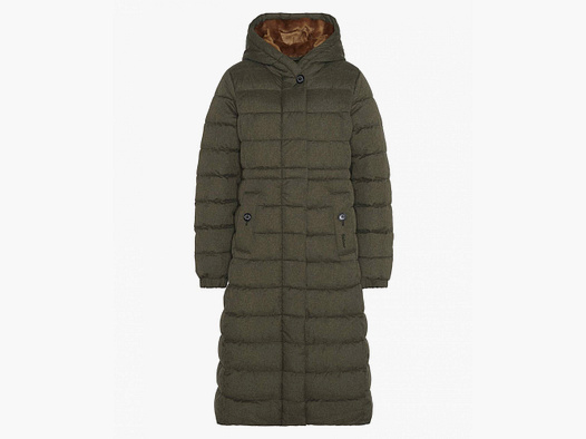 Barbour Damen Steppmantel Clarence, Farbe Olive 38