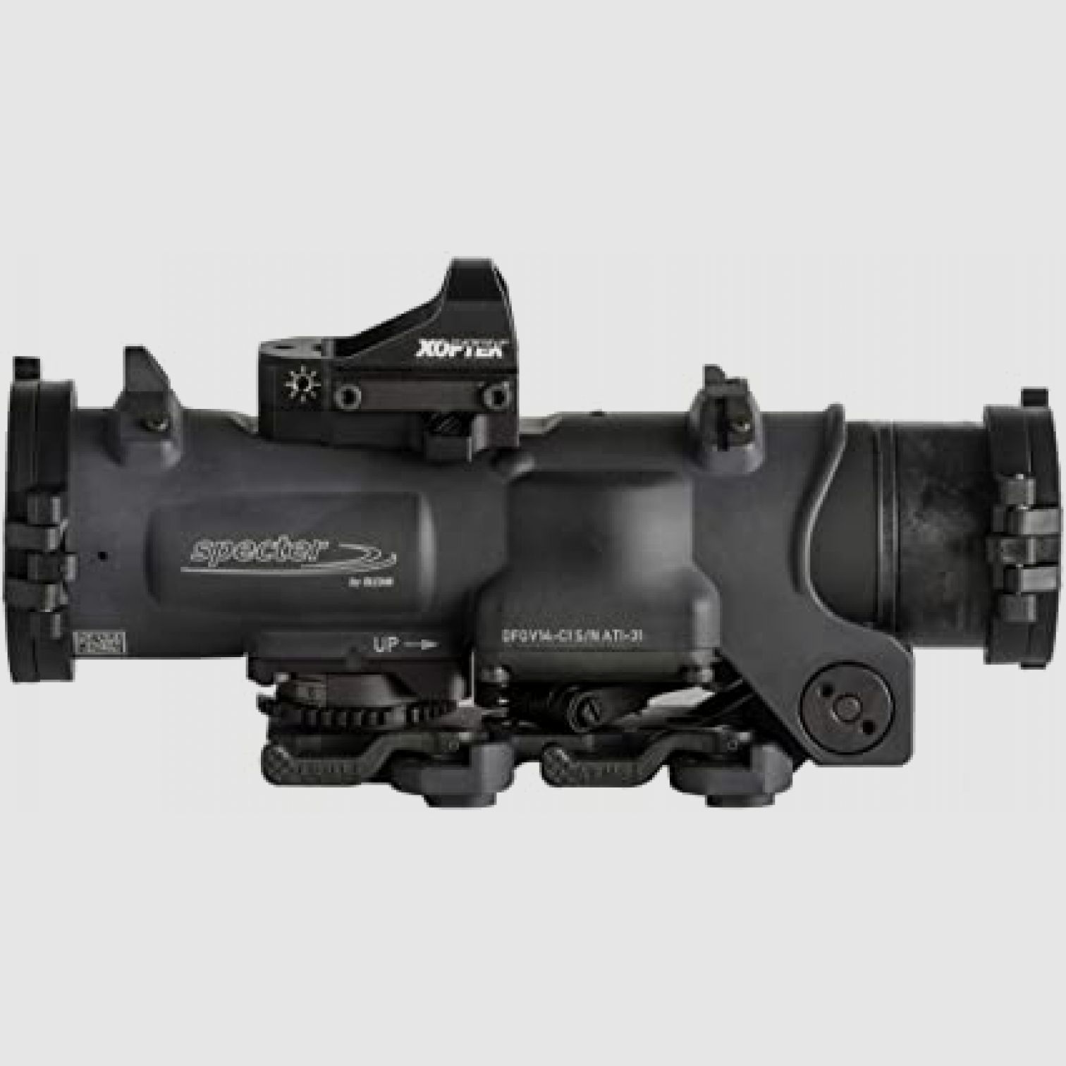 SpecterDR Dual Role sight + Red Dot Xoptek – Black