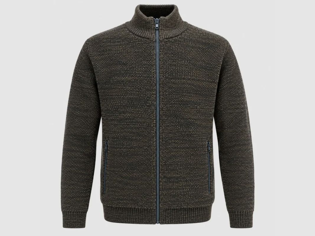 Gilet Galéo braun mit langen Ärmeln, gefüttert mit Mikrofleece, Bild 2 von 7