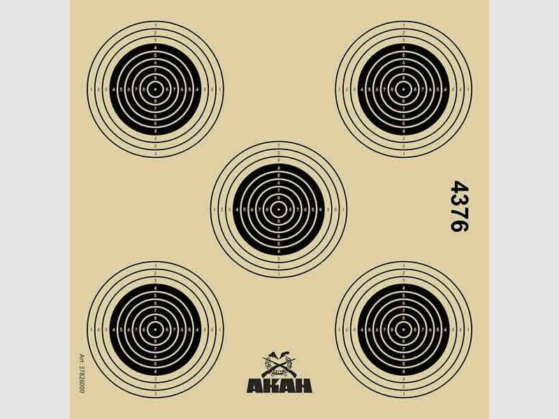 AKAH Luftgewehr-Scheibe 14x14 cm