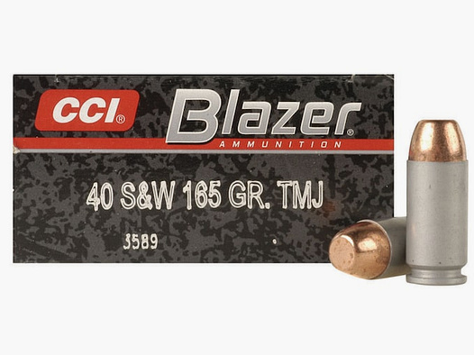 CCI Blazer Aluminium .40 S&W 165GR FMJ 50 Patronen