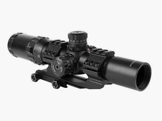 Aim Sports riflescope 1.5-4×30, illuminated mildot reticle, with tactical mount