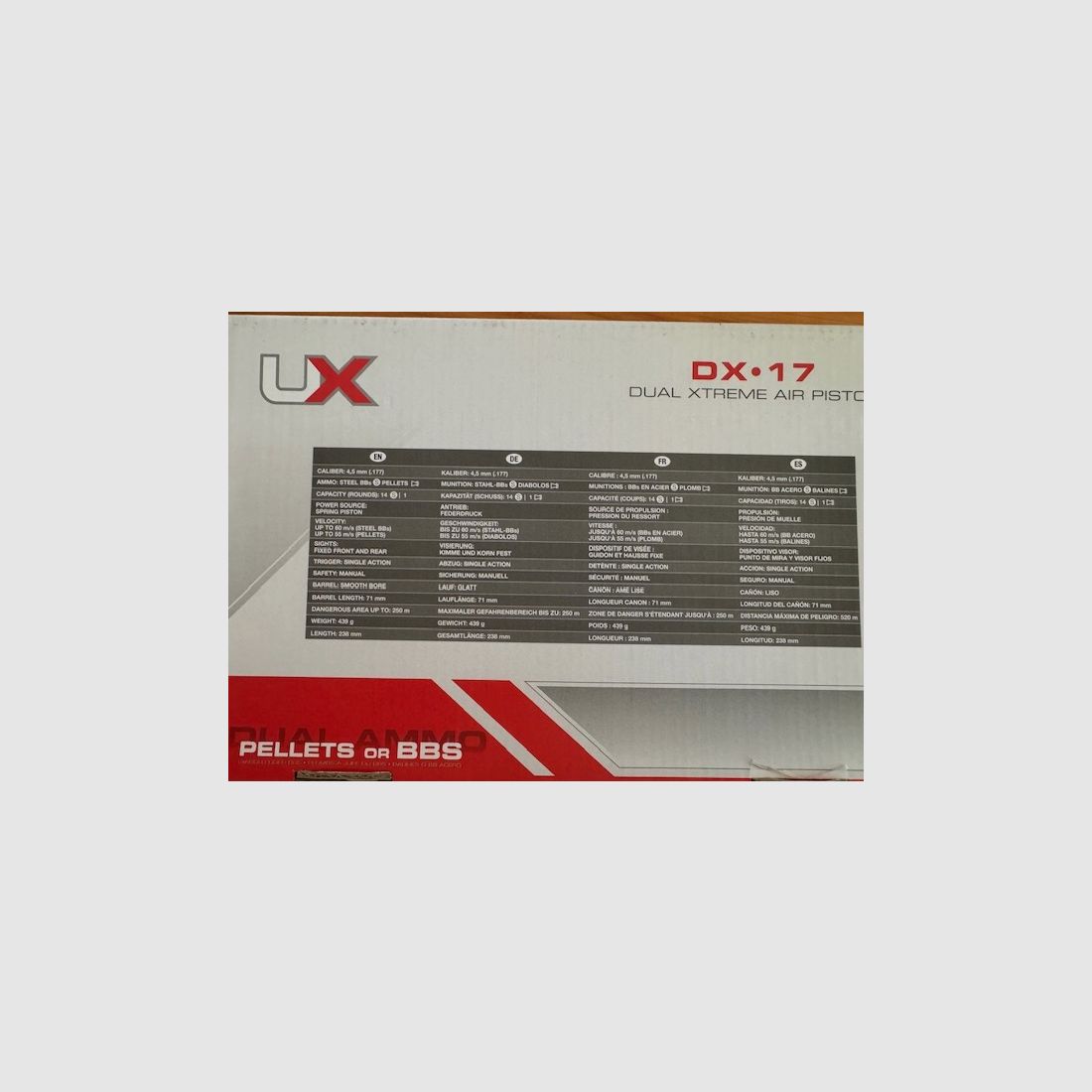 Umarex DX17 Luftpistole mit viel Zubehör