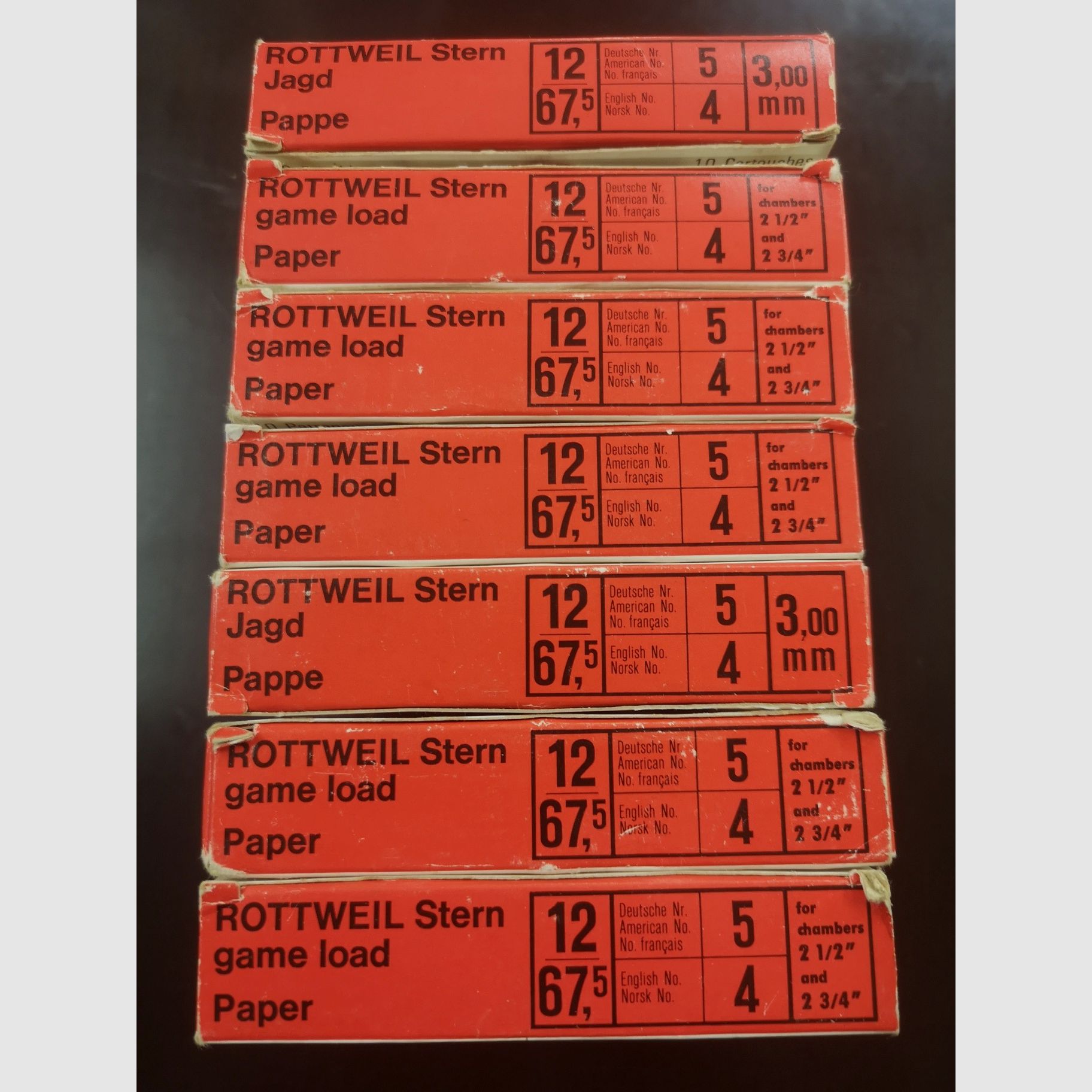 Shotgun cartridges 70 pcs. Rottweil / Geco 12/67.5 3.0mm