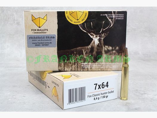 FOX Bullets Classic Hunter 7x64 130gr. 8,4g 20 pièces Prix dégressifs