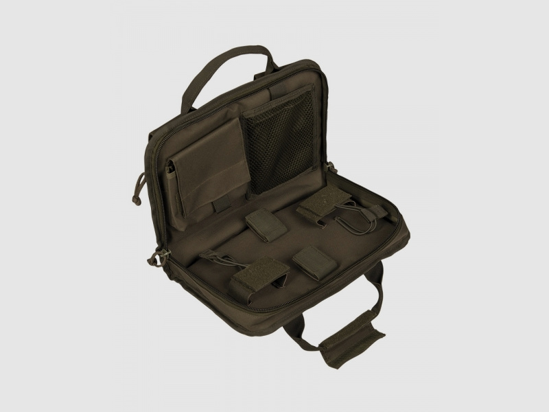 Tactical Pistolentasche Oliv SMALL (34cm)- gefüttert  Pistol Case Transport Waffentasche