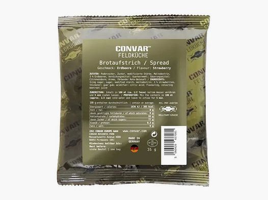 Convar-7 Convar Feldküche Brotaufstrich Erdbeere