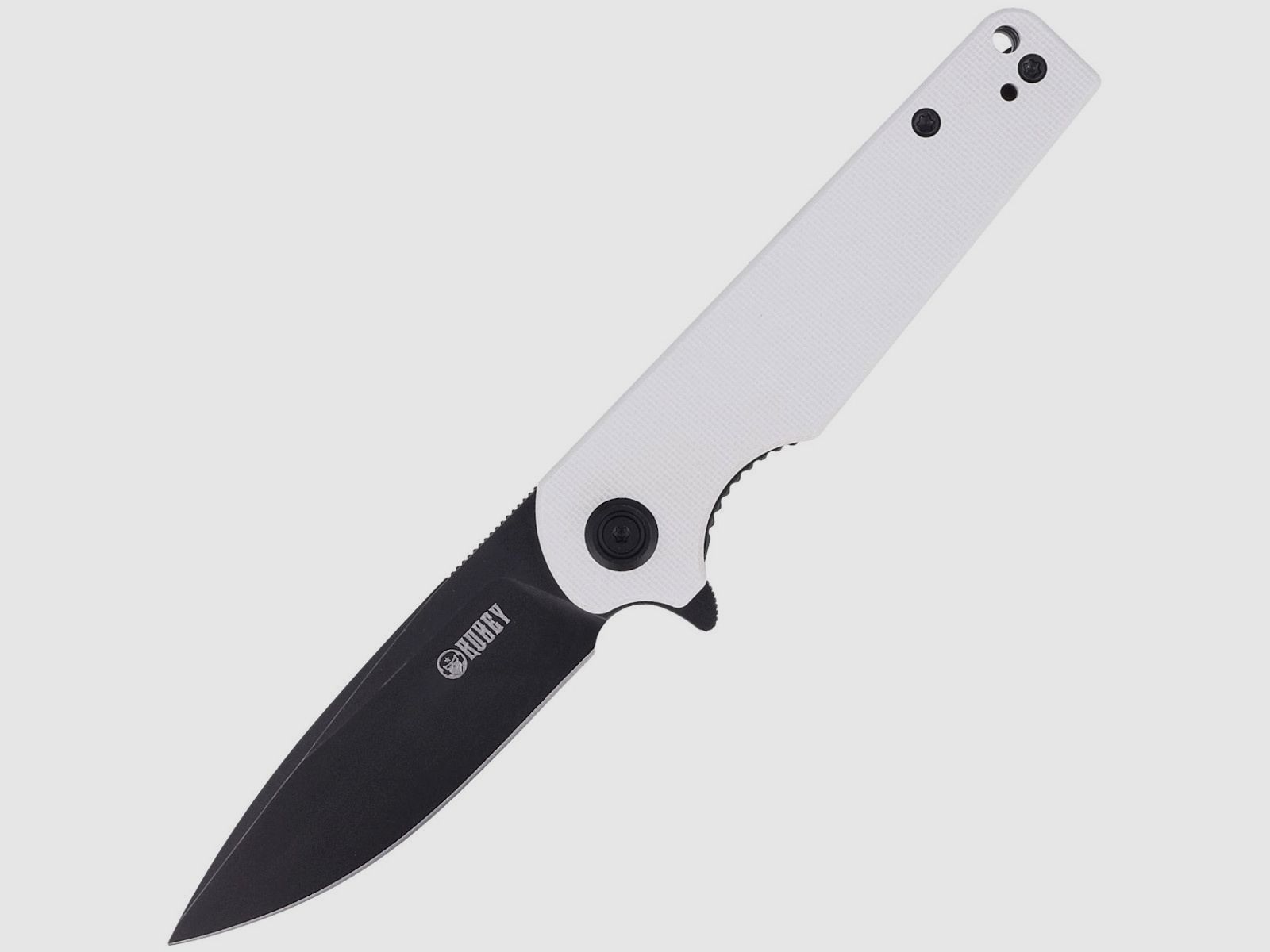 Nóż składany Kubey Knife Wolverine, Ivory G10, Dark Stonewashed D2 (KU233G)