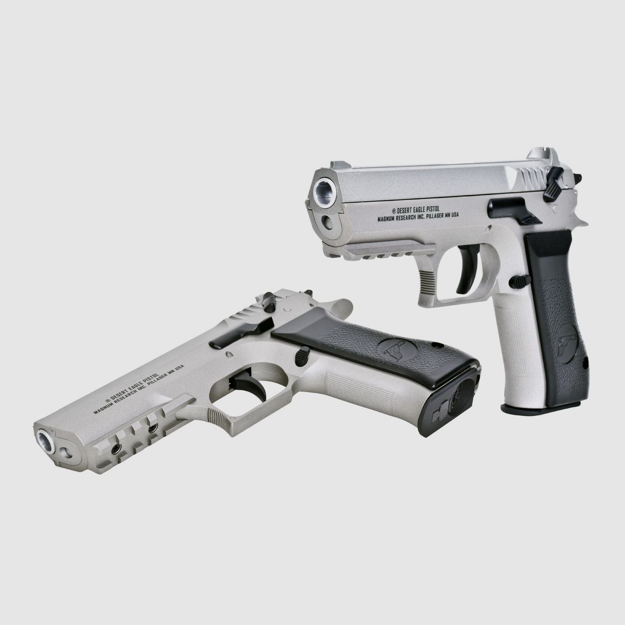 CO2 Softairpistole Baby Desert Eagle, Non Blow Back, silbergrau-schwarz, Kaliber 6 mm BB (P18)