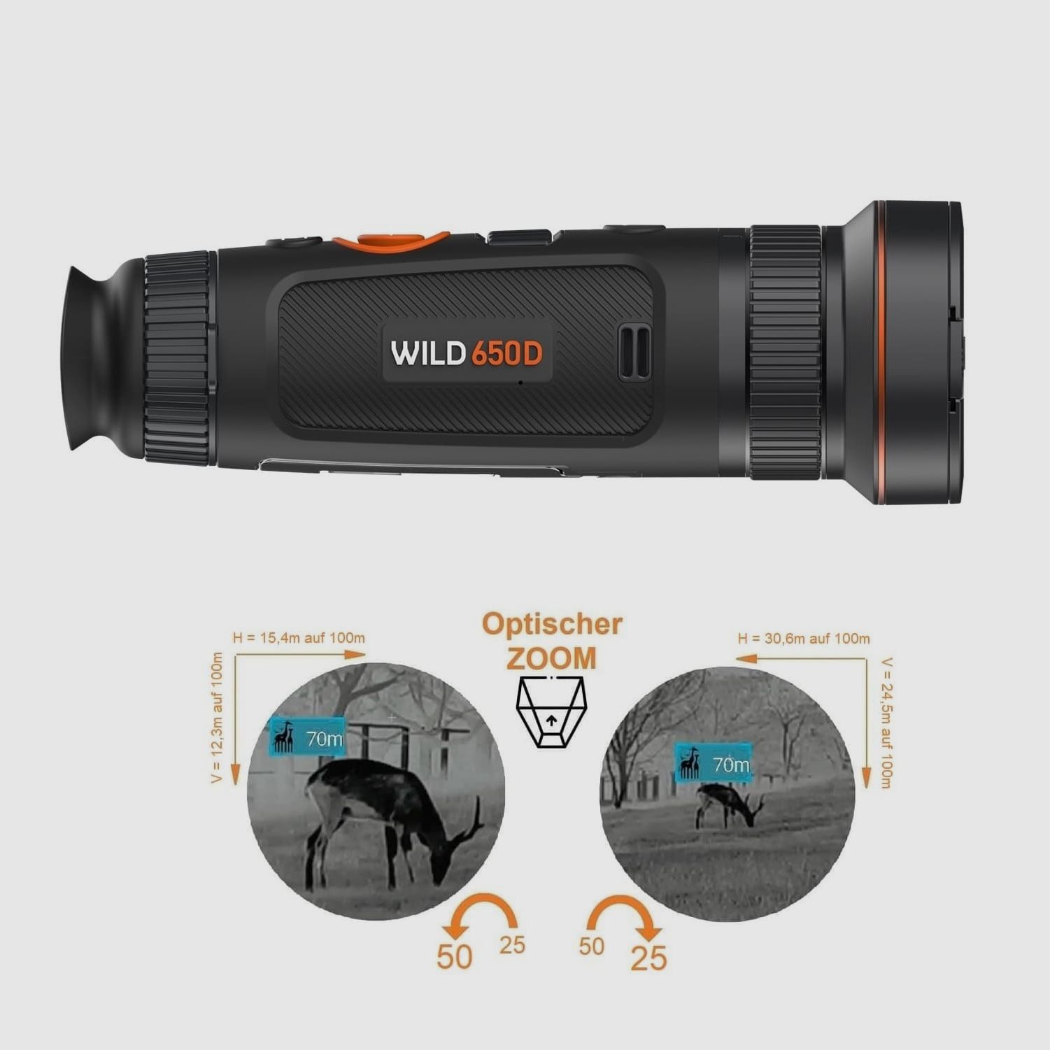 **Neu** ThermTec Wild 650D - Dual Zoom 25/50mm Linse **Neu**