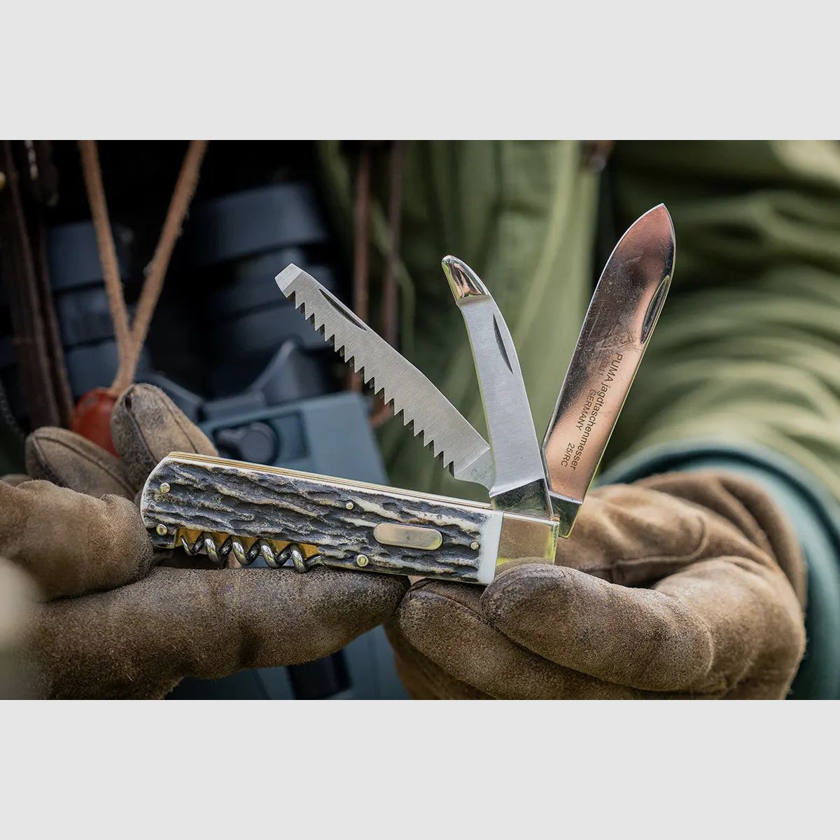 PUMA hunting pocket knife 4-piece FAOS edition "Deer"