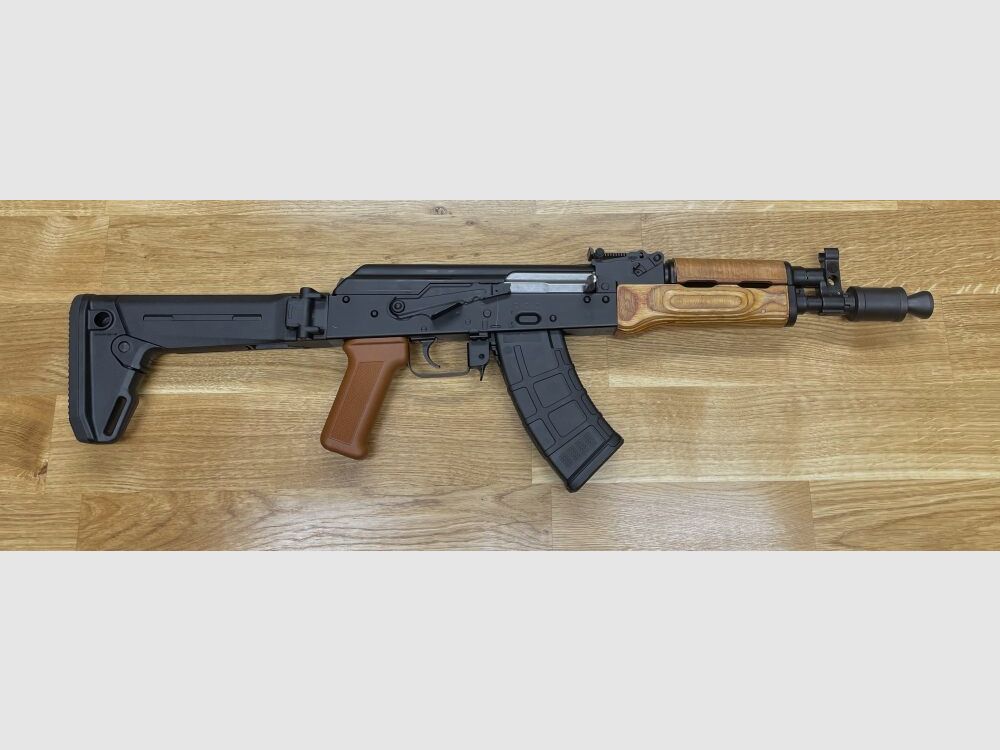 mit Magpul Klappschaft WBP Mini Jack - halbautom. Pistole 7,62x39 mit Magpul Zhukov-S Klappschaft - Made in Poland - System AKM AK47 AK74 Mini Jack