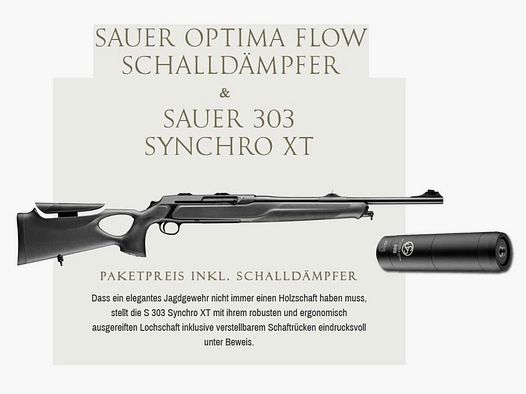 J.P. Sauer & Sohn SAUER S303 SYNCHRO XT Gen II + silenciador Optima Flow