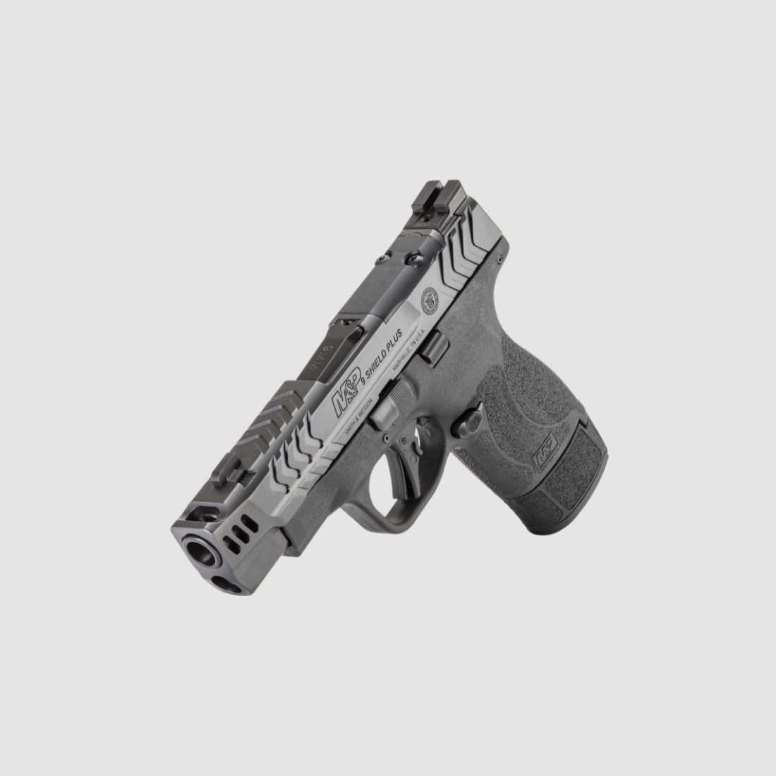 Smith & Wesson Pistol PC M&P9 2.0 Shield Plus Carry Comp 4′ 9x19mm Brunita, Bild 3 von 6
