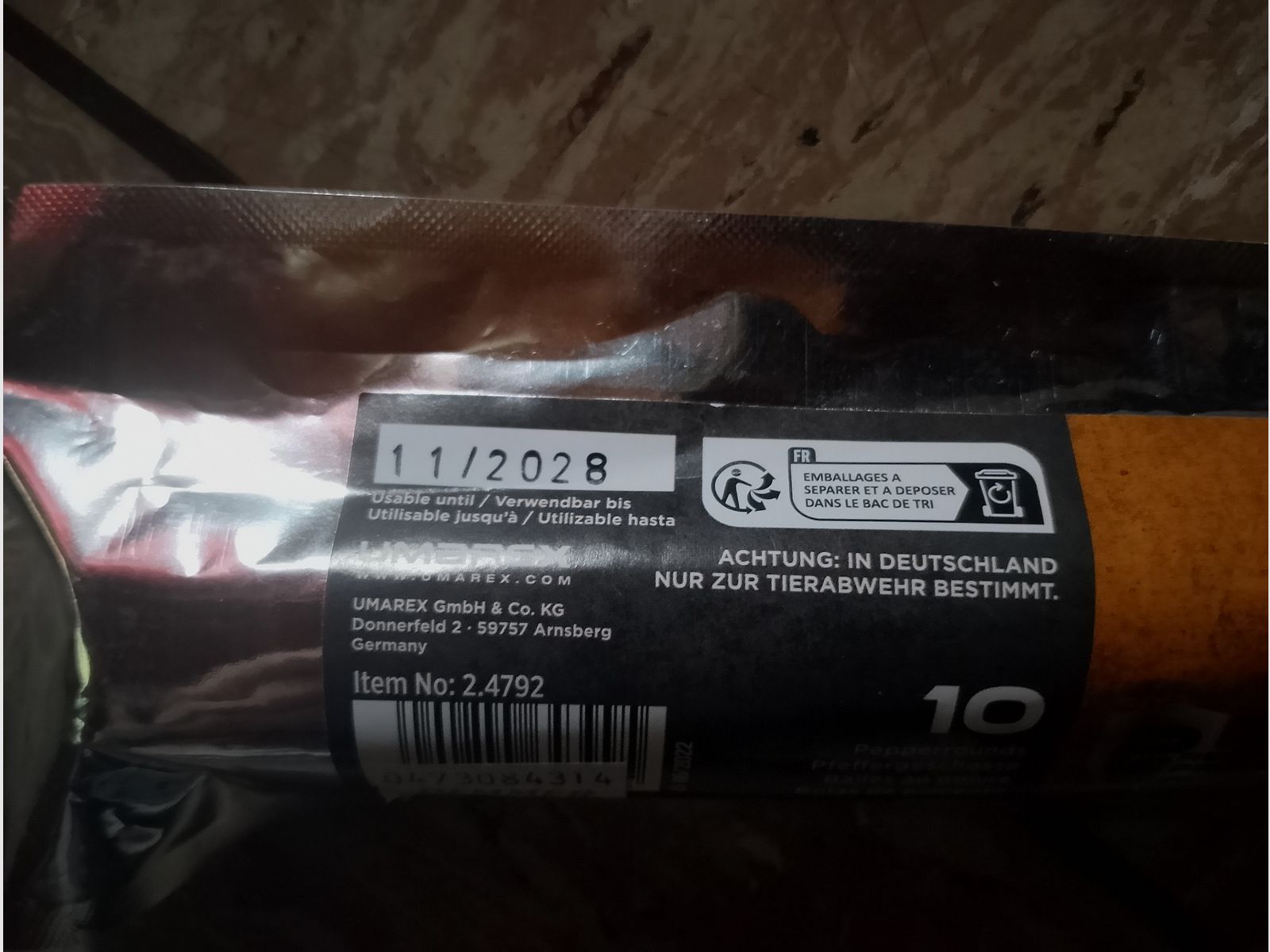 Hdr68 hds68 Ram Pepperballs Precision PBP 68 T4E Pfefferbälle Cal. 68 10 Schüsse für HDR HDS neu Home Defense