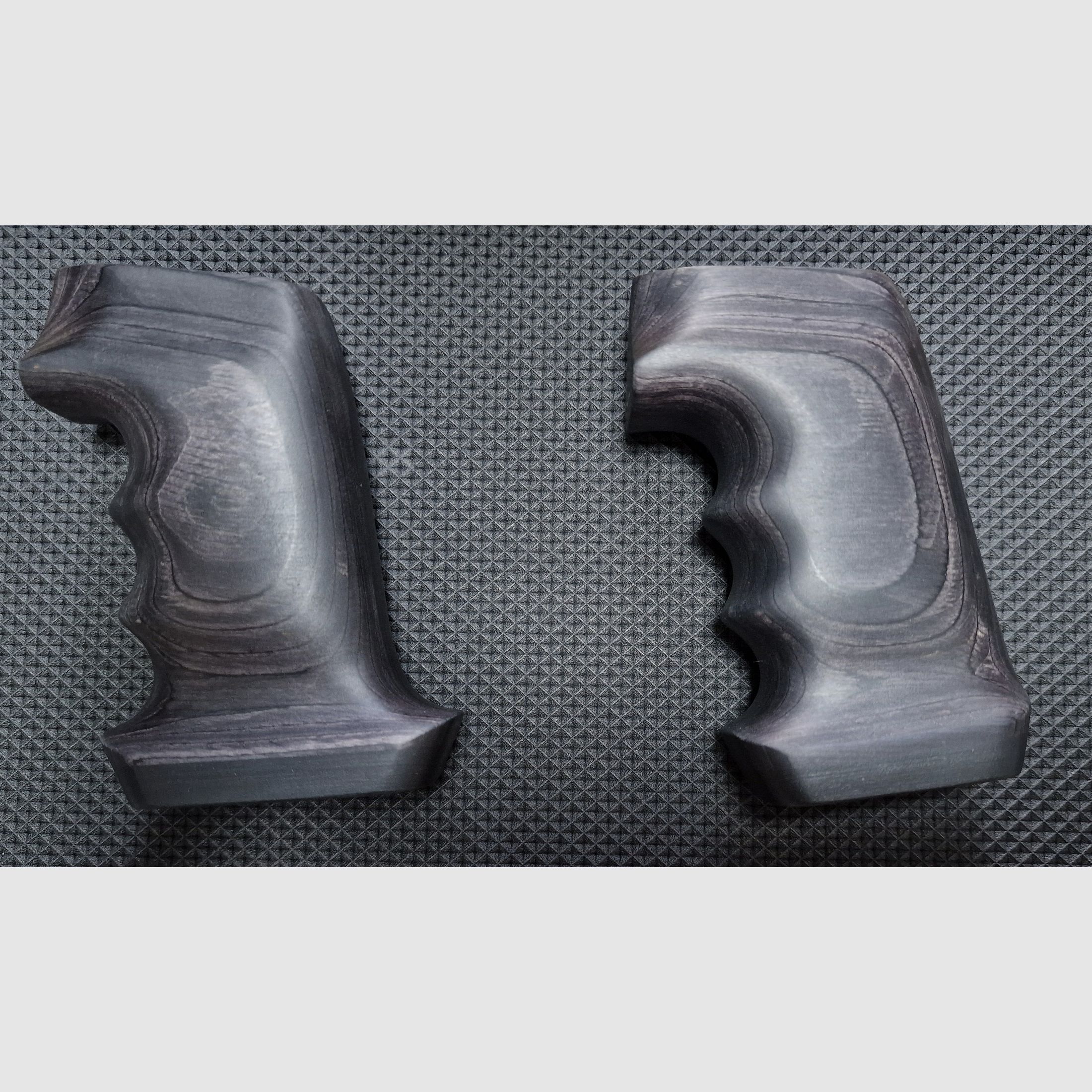 Schulterstütze und Griffschalen schwarz aus Holz für AEA Megalodon