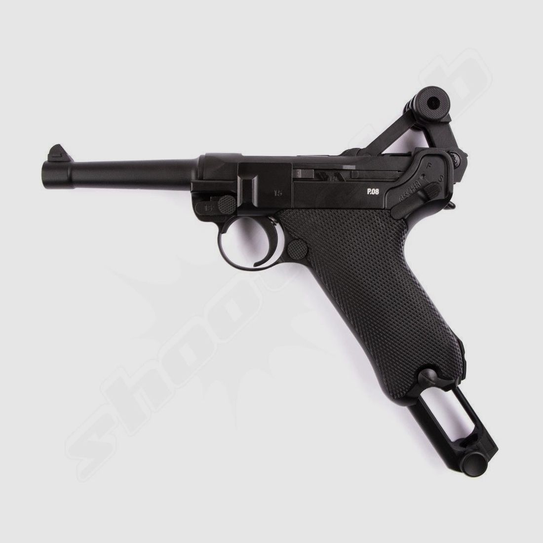 Legends P08 FM Blowback CO2 Pistole 4,5mm Stahlkugeln - Koffer-Set