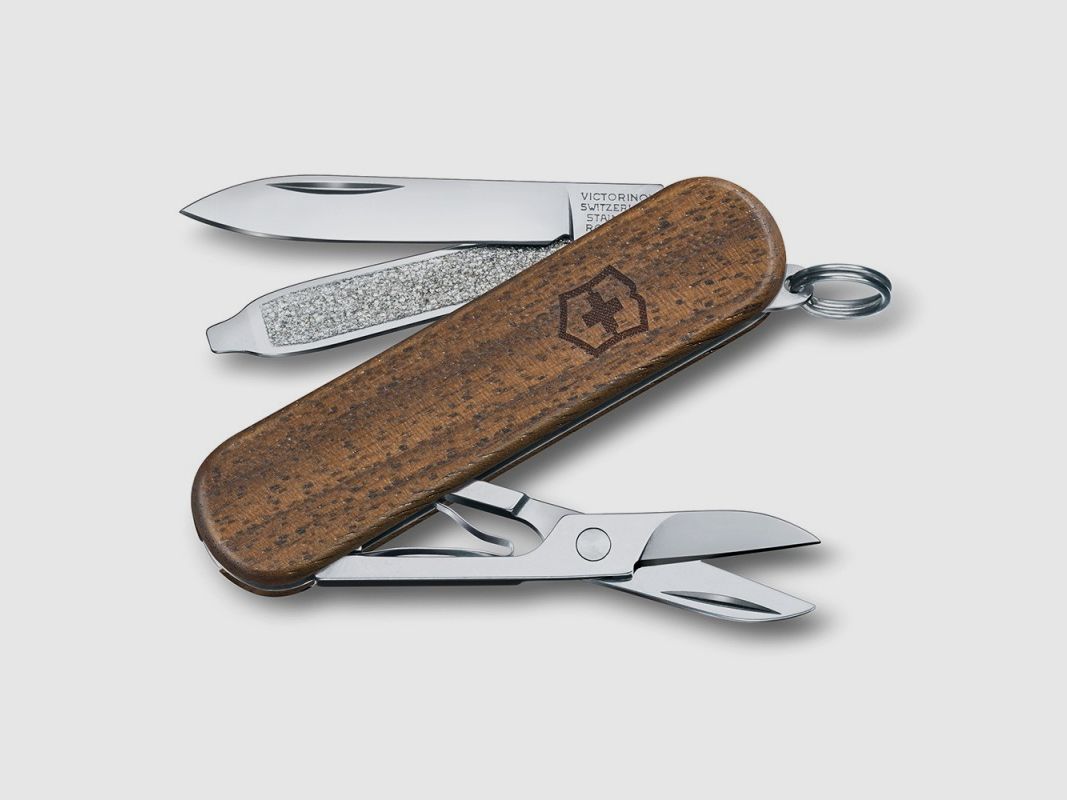 Coltellino tascabile VICTORINOX CLASSIC SD WOOD, immagine 1 di 3