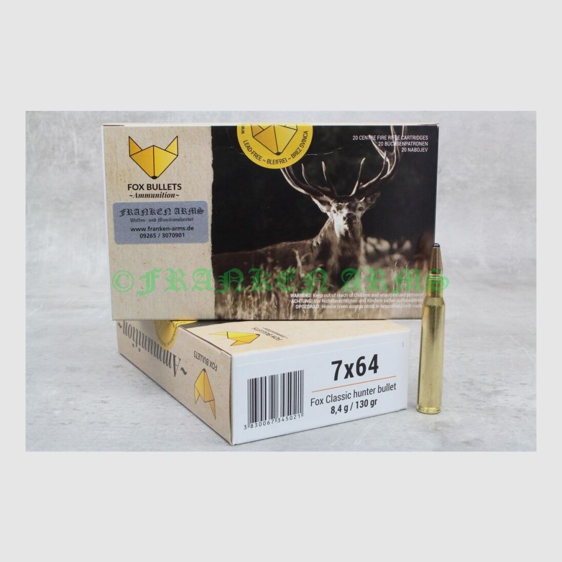 FOX Bullets Classic Hunter 7x64 130gr. 8,4g 20 Stück Staffelpreise