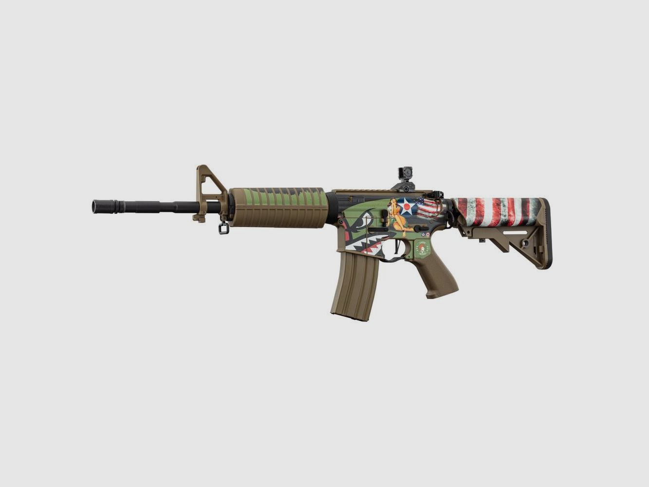 Schutzskin Lancer Tactical M4 - Geometrisches Design - Verstärkte Griffigkeit - Einfache Personalisierung, Bild 4 von 5