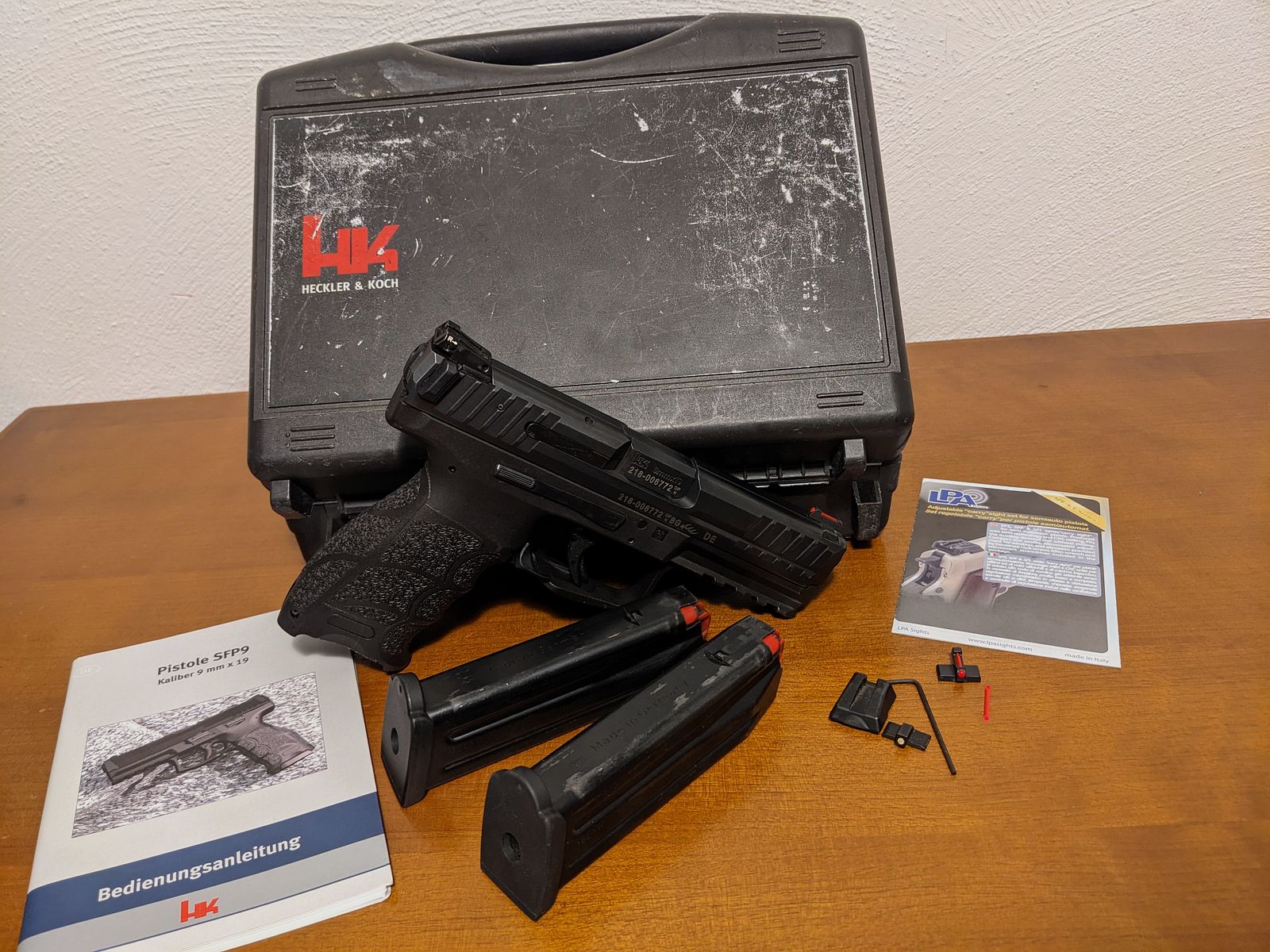 Heckler & Koch SFP9 z LPA celownikiem