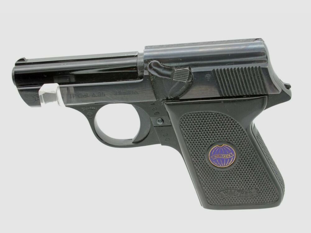 Walther armas deportivas y de autoridades Walther pistola de bolsillo TP calibre 6,35 marrón.