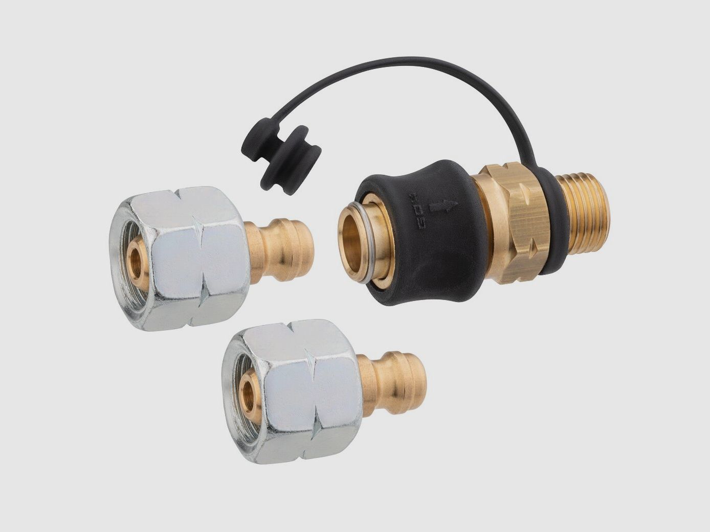 Steckkupplung Set Typ SKU-QR, G 1/4 LH-KN x SKU und STN x G1/4LH-ÜM 90°, Bild 2 von 6