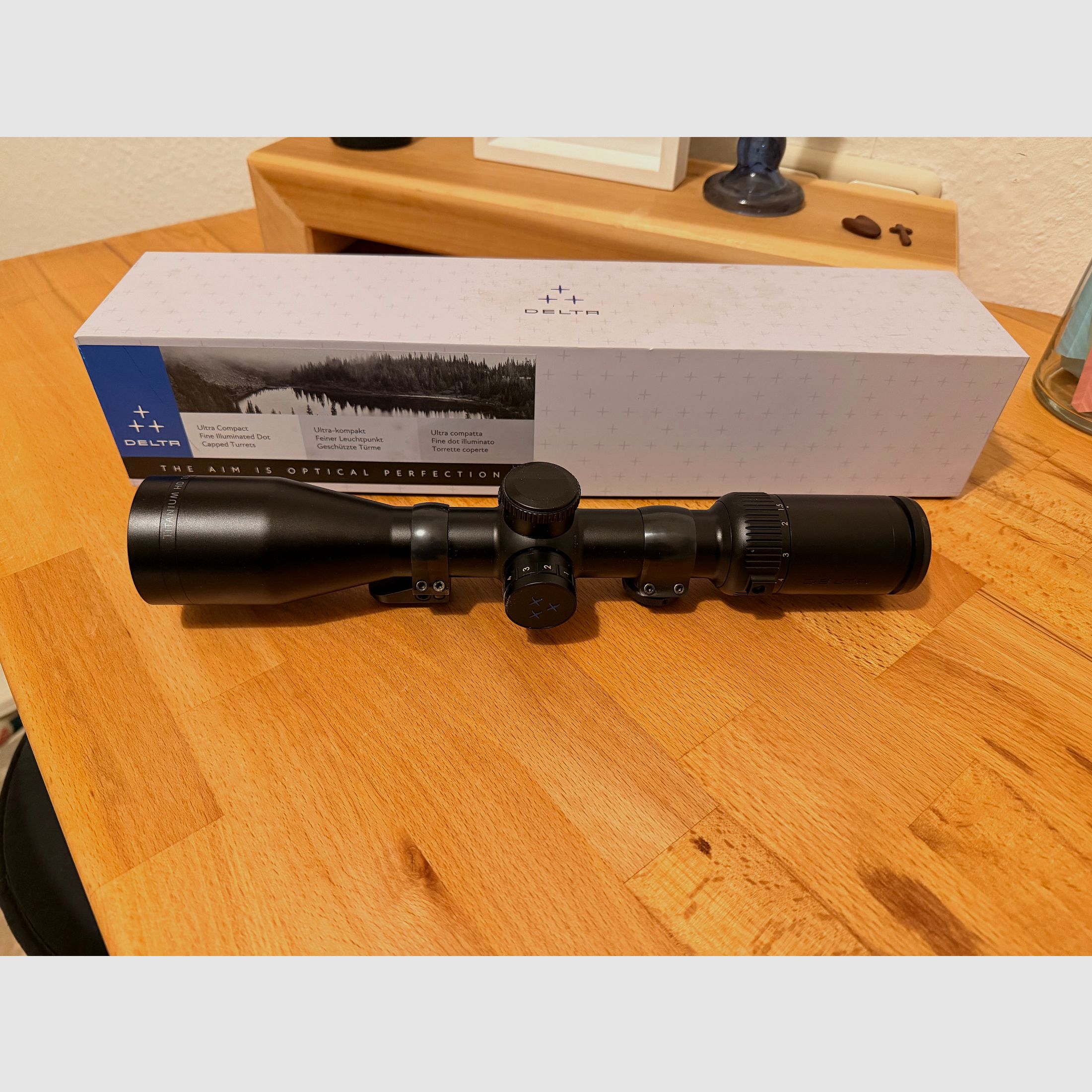 Delta Optical 1,5-9x45 punto de luz 30mm tubo medio caza de empuje no Z6i HT V8 z8i