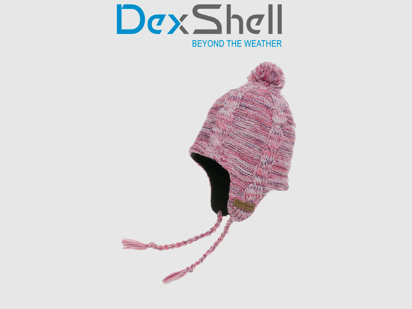 DexShell WATERPROOF BEANIE BROWN WITH EAR FLAPS, image 3 of 4