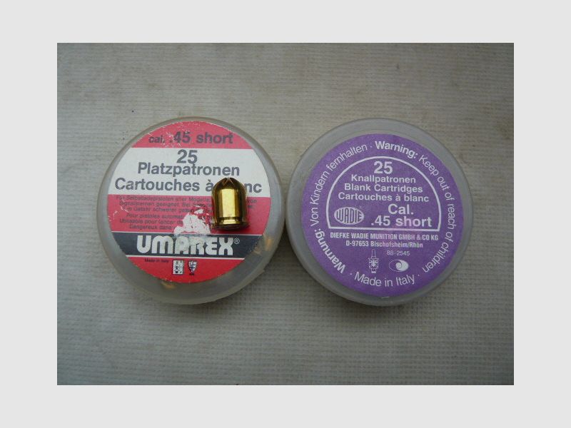 Blank cartridges cal. .45 short