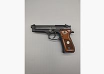 Pistolet BERETTA 92 FS kolor brązowy czarny drewniana rękojeść Kal. 9mm