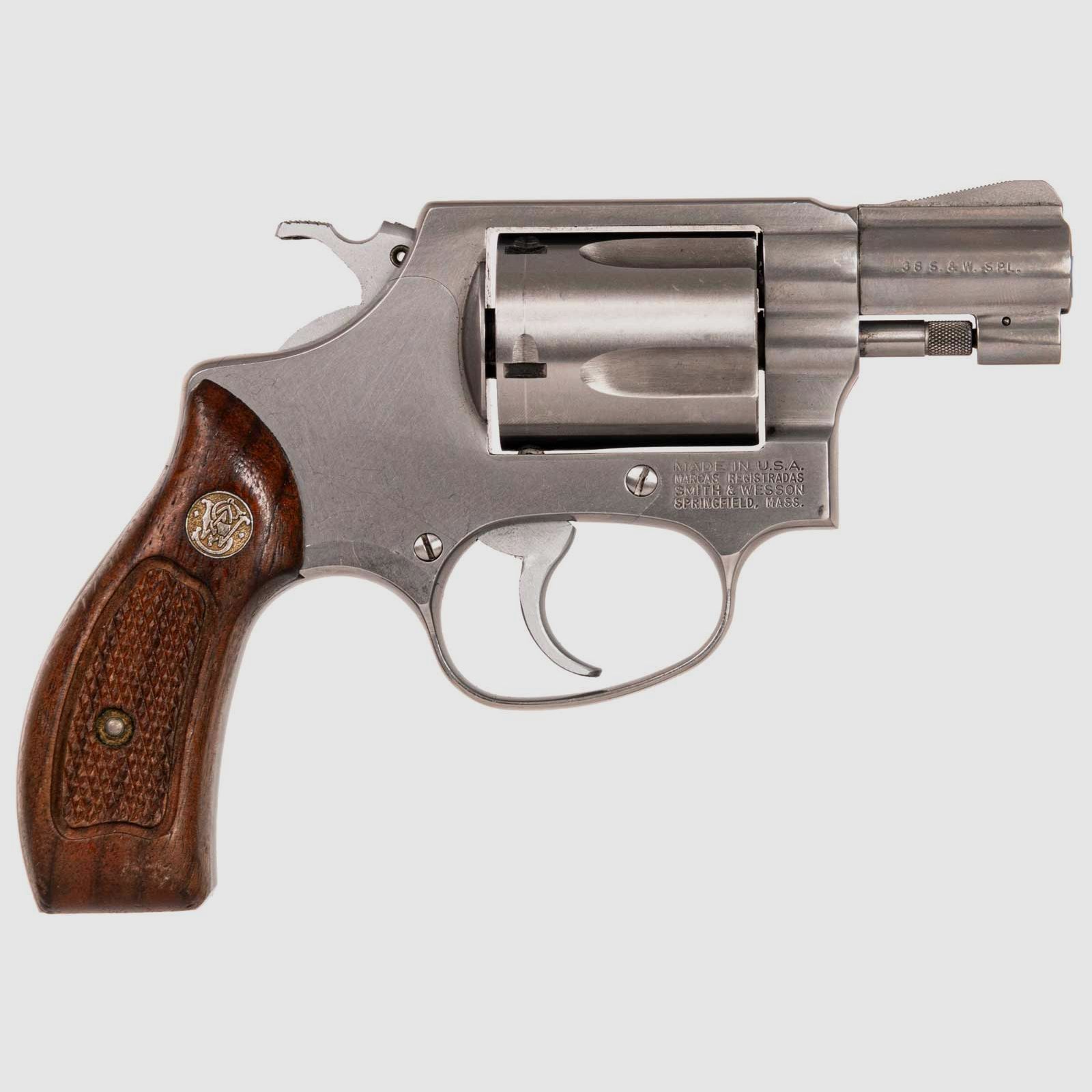 Smith & Wesson 60-7 , Holzgriffschalen, .38Special