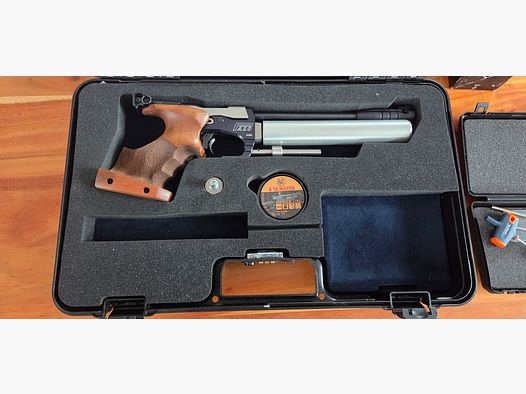 Tesro Match Luftpistole PA 10-2 Buinger Edition – wie neu, mit umfangreichem Zubehör