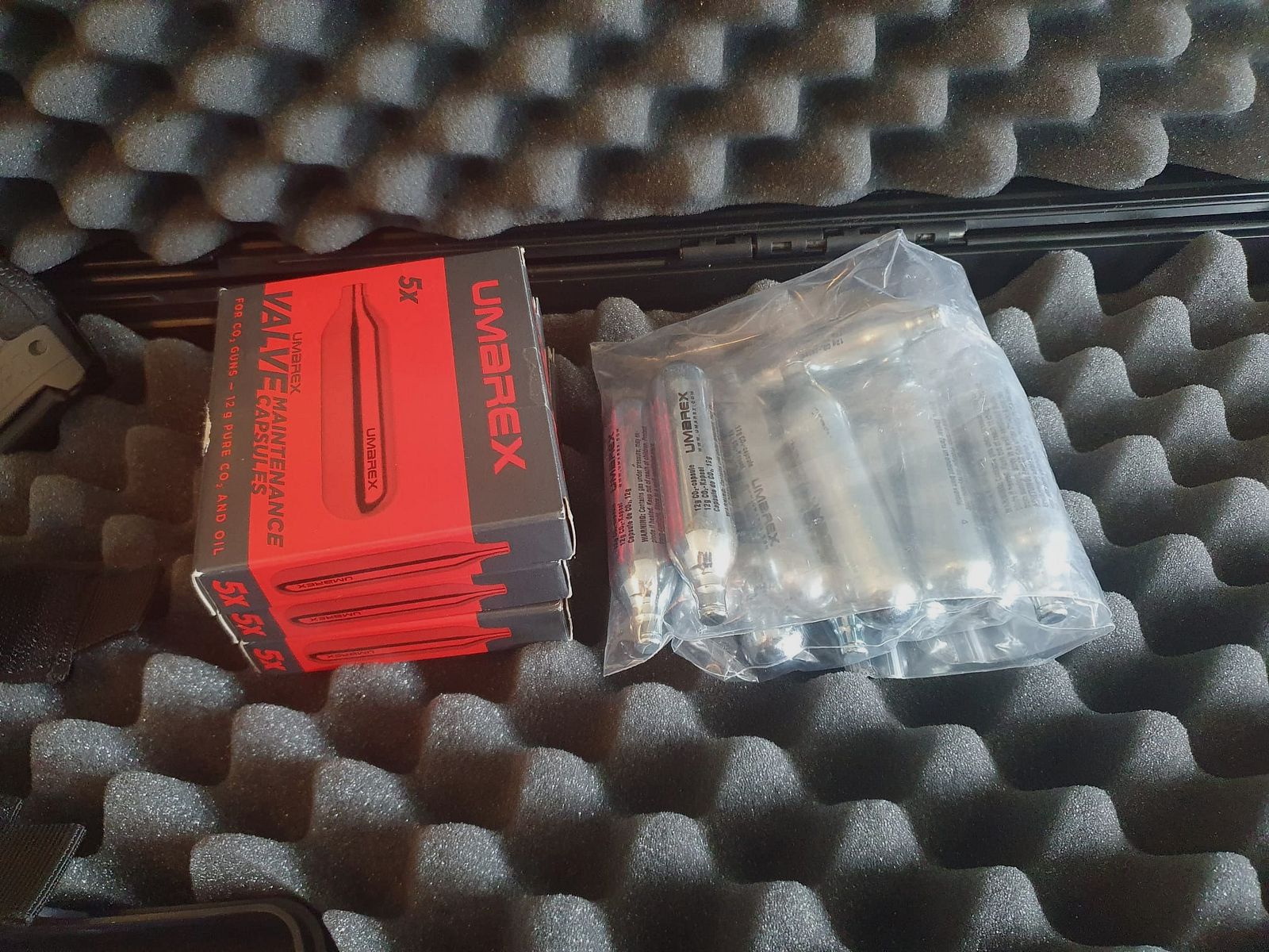 Walther Match Compo 5 CO₂-Pistole – wie neu + 30 Gaspatronen, 1500 Schuss, 3 Magazine+Halterungstasche