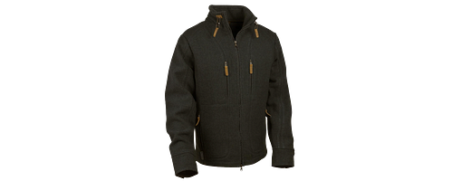Waldkauz Weiche Lodenjacke "Kragenhuber", Schwarz