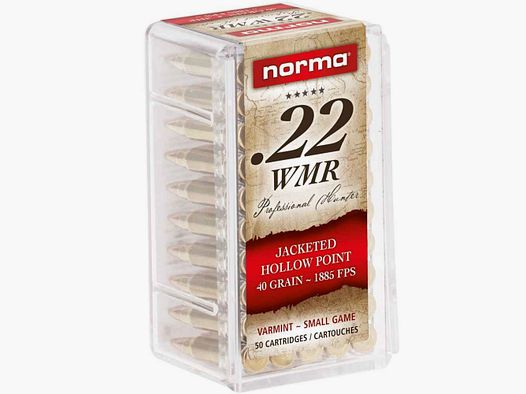 .22 Win. Mag. JHP 2.6g/40grs. Norma