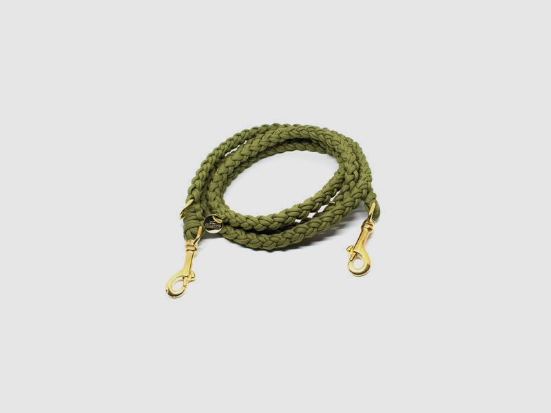 Guinzaglio per cani Stilhütte Paracord Uni oliva