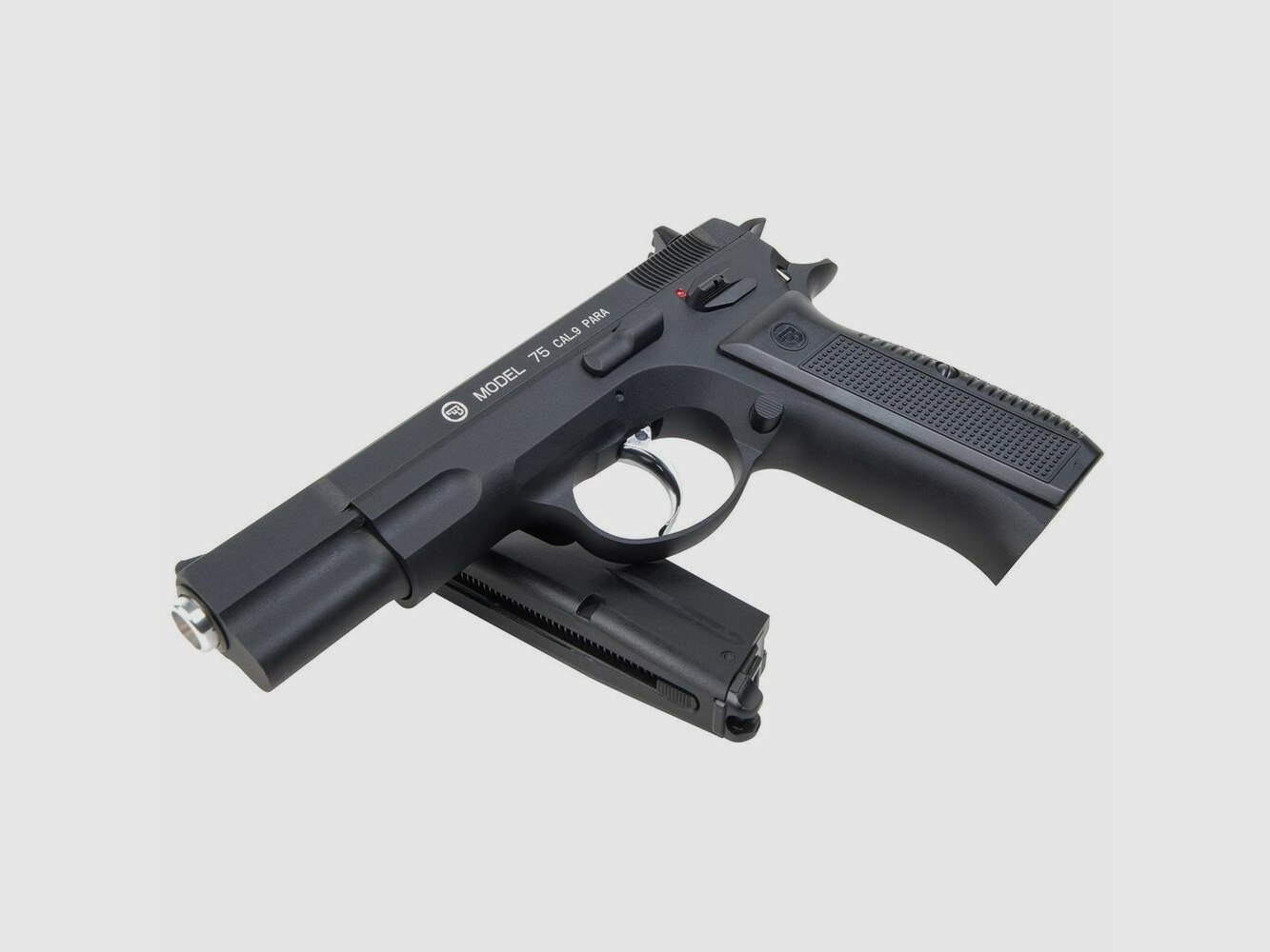 CZ 75 Schwarz 4,5mm BB Druckluft Co2 BlowBack