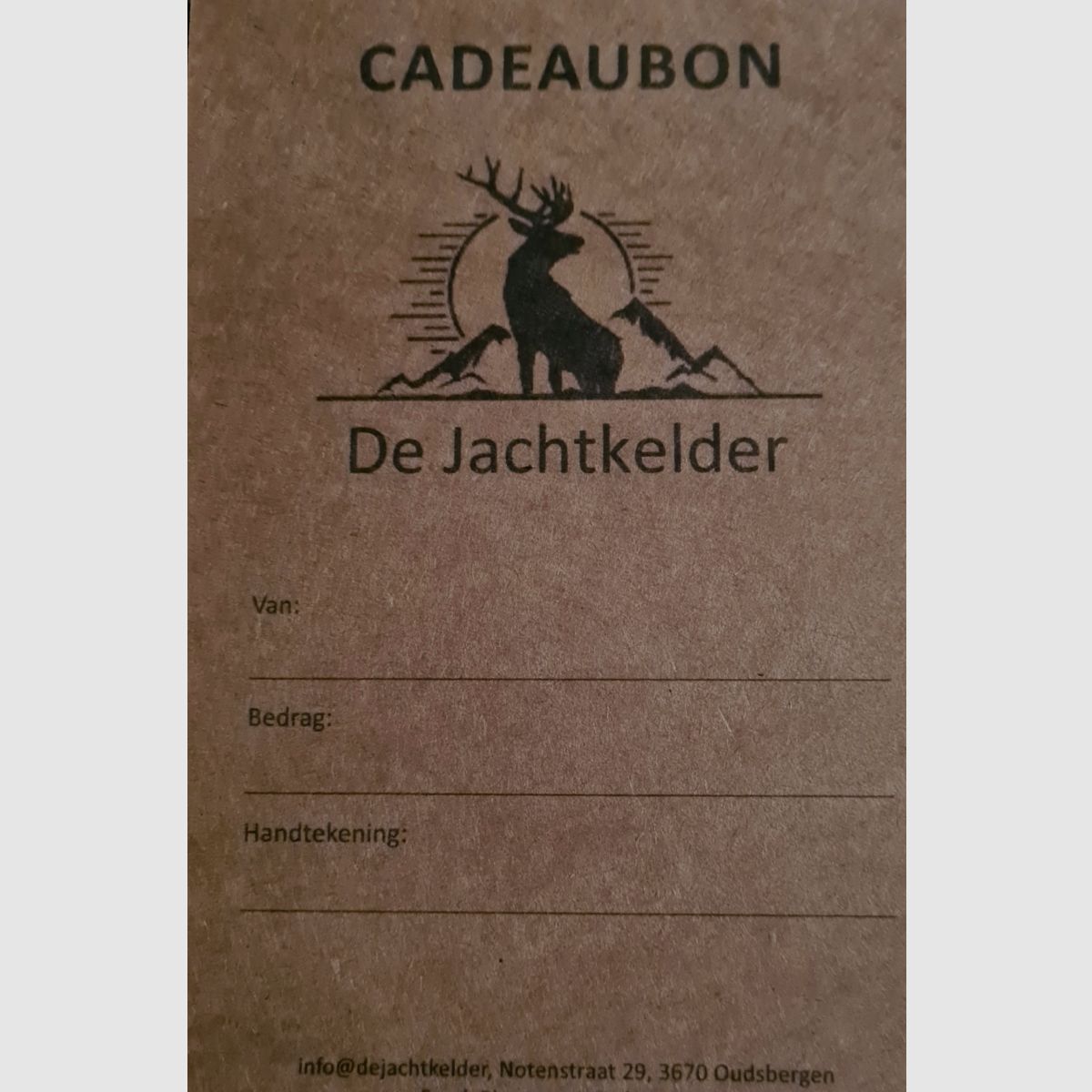 Cadeaubon De Jachtkelder, afbeelding 2 van 4