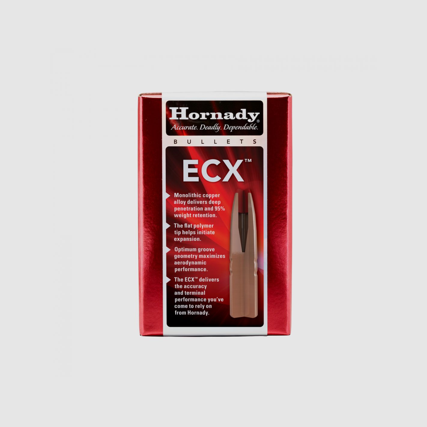 HORNADY BALAS ECX .30 CAL .308" 125GR 50UD., imagen 2 de 3