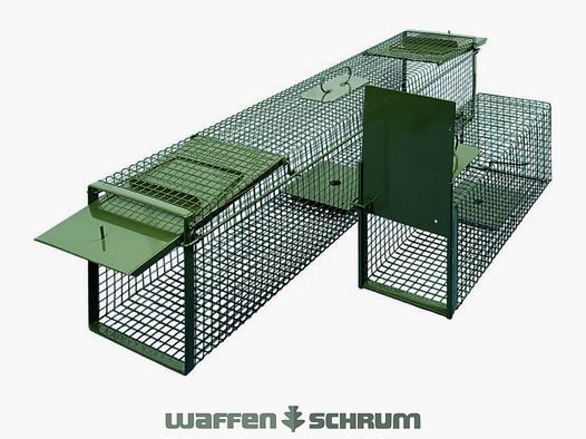 DAUTH distribution live capture trap wire 2-door 134x28x32cm