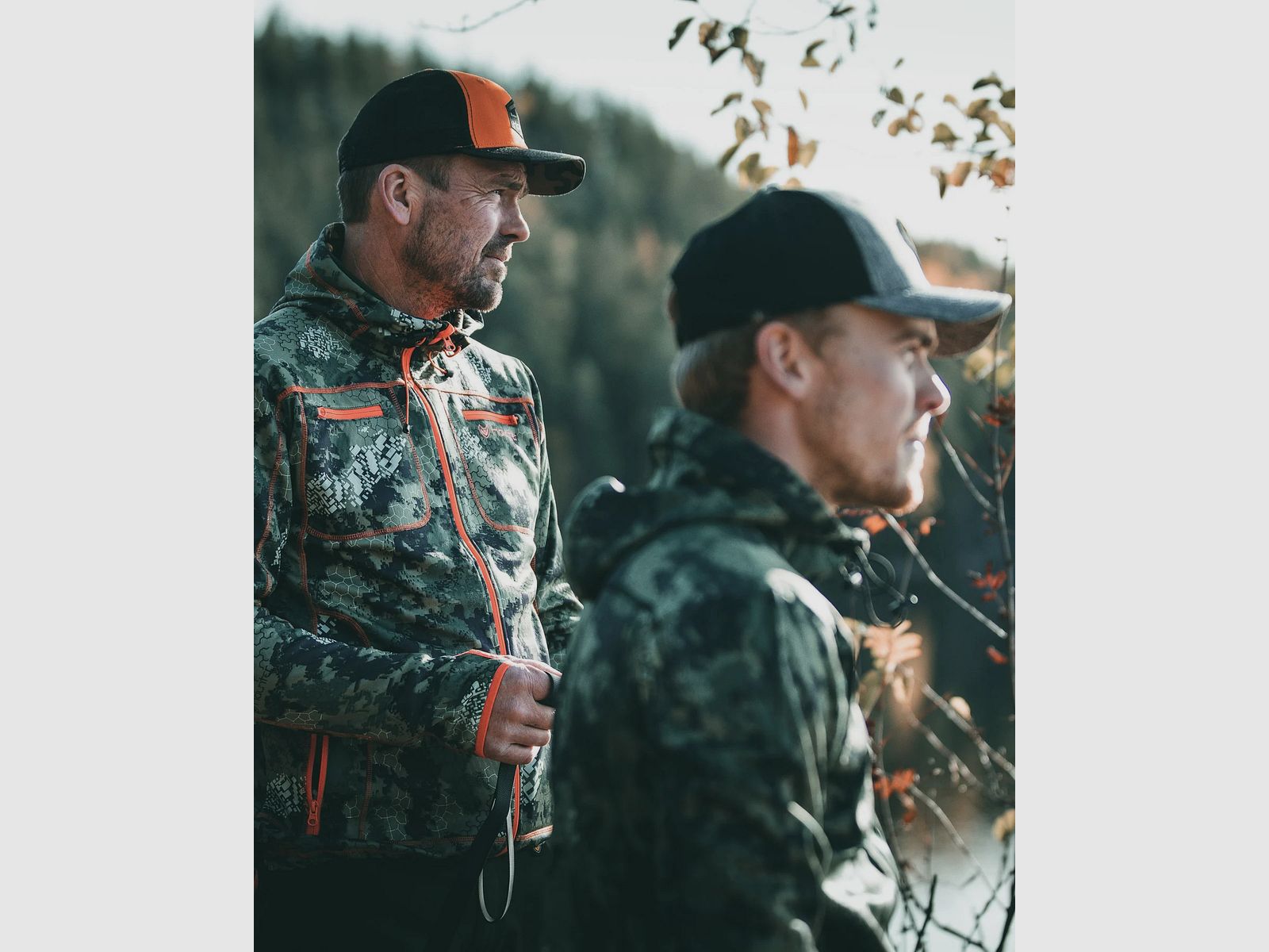 Thon Hoidie 3D Fade Camo Grün/Orange Softshell, Bild 4 von 5