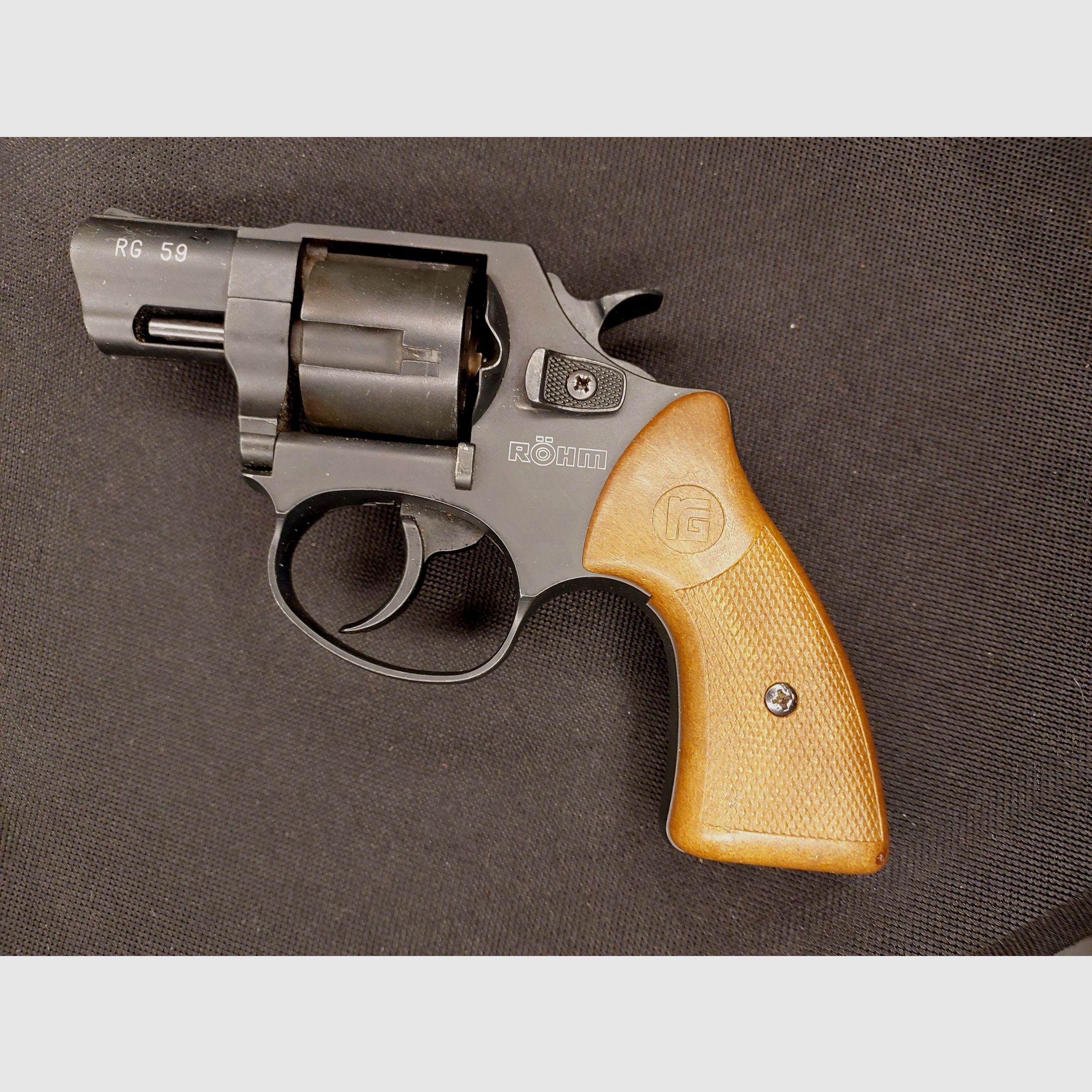 Röhm RG 59 Schreckschuss Revolver Alu Chrome 9 mm R.K. (PTB 735)