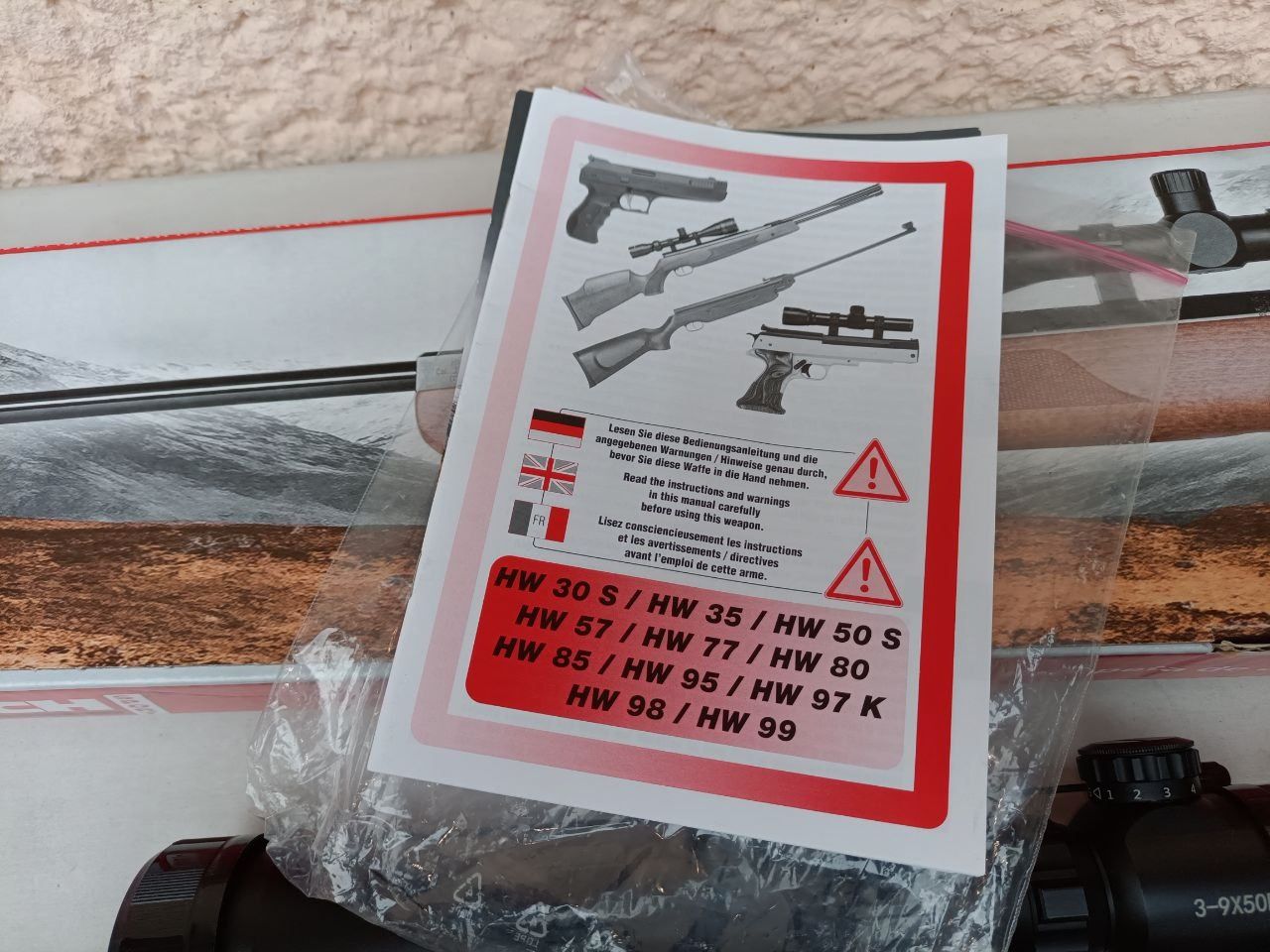 Luftgewehr Weihrauch HW 35 K Schalldämpfer Fernrohr Exportfeder