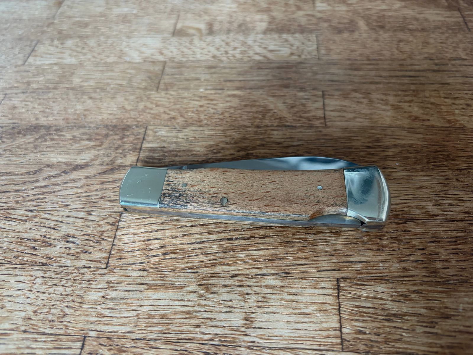 Cuchillo de bolsillo Hartkopf de madera de serpiente – Cuchillo de caballero de Solingen con herrajes de alpaca
