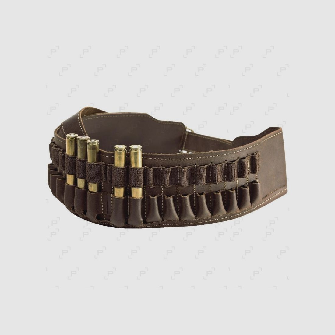 Leather cartridge belt 20 tubes big game