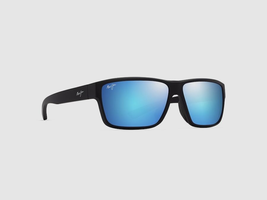 Maui Jim Uila Asian Fit Matte Black/Blue Hawaii Occhiali da sole